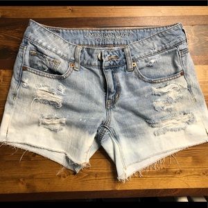 American Eagle bleach dyed shorts